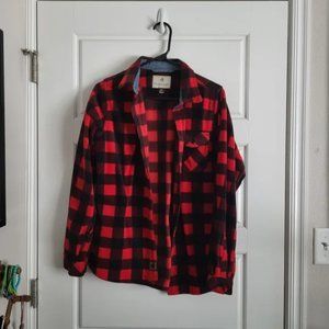 Red & black fleece NWOT